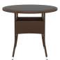 Preview: 3-tlg. Garten-Essgruppe Poly Rattan Braun Preview: 3-tlg. Garten-Essgruppe Poly Rattan Braun