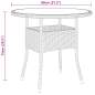 Preview: 3-tlg. Garten-Essgruppe Poly Rattan Braun Preview: 3-tlg. Garten-Essgruppe Poly Rattan Braun