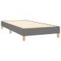 Preview:  Boxspringbett mit Matratze & LED Dunkelgrau 90x190 cm Stoff