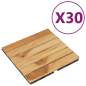 Preview:  Terrassenfliesen 30 Stk. 30x30 cm Massivholz Teak Vertikal