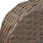 Preview:  4-tlg. Garten-Lounge-Set mit Auflagen Poly Rattan Braun