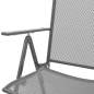 Preview:  Stapelbare Gartenstühle 2 Stk. Stahl Grau