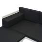 Preview:  5-tlg. Garten-Lounge-Set Textilene Aluminium Schwarz