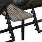 Preview:  5-tlg. Garten-Lounge-Set mit Auflagen Poly Rattan Grau