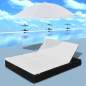 Preview:  Outdoor-Loungebett mit Sonnenschirm Poly Rattan Schwarz