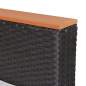 Preview:  5-tlg. Garten-Lounge-Set mit Kissen Poly Rattan Schwarz