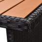 Preview:  5-tlg. Garten-Lounge-Set mit Kissen Poly Rattan Schwarz