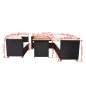 Preview:  5-tlg. Garten-Lounge-Set mit Kissen Poly Rattan Schwarz