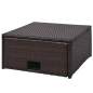 Preview:  4-tlg. Garten-Lounge-Set mit Auflagen Poly Rattan Braun