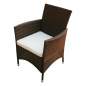 Preview:  9-tlg. Garten-Essgruppe mit Auflagen Poly Rattan Braun