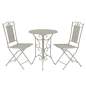 Preview:  3-tlg. Bistro-Set Stahl Grau