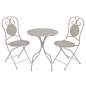 Preview:  3-tlg. Bistro-Set Stahl Grau