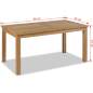 Preview:  Couchtisch 90x50x45 cm Massivholz Teak