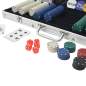 Preview:  Poker Set mit 500 Chips Aluminium