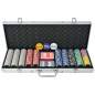 Preview:  Poker Set mit 500 Laserchips Aluminium