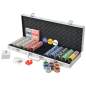 Preview:  Poker Set mit 500 Laserchips Aluminium