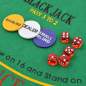 Mobile Preview: Kombiniertes Poker/Blackjack Set mit 600 Laserchips Aluminium