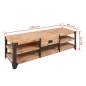 Preview:  TV-Schrank Massivholz Akazie 140x40x45 cm