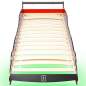 Preview:  Kinderbett mit LED im Rennwagen-Design 90 x 200 cm Rot