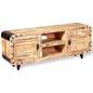 Preview:  TV-Schrank Raues Mangoholz 120 x 30 x 50 cm