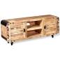 Preview:  TV-Schrank Raues Mangoholz 120 x 30 x 50 cm