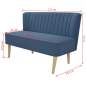 Preview:  Sofa Stoff 117 x 55,5 x 77 cm Blau