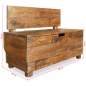 Preview:  Sitzbank Massives Mahagoniholz 86x40x60 cm