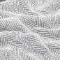 Preview:  Überwurf Baumwolle Fischgrätenmuster 125x150 cm Grau
