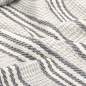 Preview:  Überwurf Baumwolle Streifen 125x150 cm Grau und Weiß