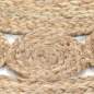 Preview:  Teppich Flechtmuster Jute 90 cm rund