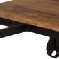Preview:  Schreibtisch mit Klapphocker Mangoholz Massiv 115x50x76 cm
