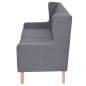 Preview:  Sofa 2-Sitzer Stoff Grau