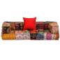 Preview:  2-Sitzer Modulares Sofa mit Armlehnen Stoff Patchwork
