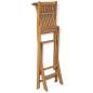 Preview:  Klappbare Garten-Barhocker 2 Stk. Massivholz Teak