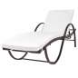 Preview:  Sonnenliegen 2 Stk. mit Tisch Poly Rattan Braun