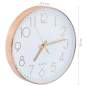 Preview:  Wanduhr 30 cm Rotgold