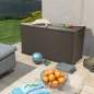 Preview:  Garten-Aufbewahrungsbox Braun 120x56x63 cm PP Rattan