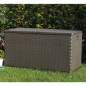 Preview:  Garten-Aufbewahrungsbox Braun 120x56x63 cm PP Rattan