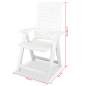 Preview:  Verstellbare Gartenstühle 2 Stk. Kunststoff Weiß