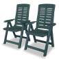 Preview:  Verstellbare Gartenstühle 2 Stk. Kunststoff Grün