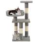 Preview:  Katzen-Kratzbaum mit Sisal-Kratzsäulen 65 cm Grau