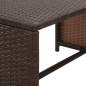 Preview:  4-tlg. Garten-Lounge-Set mit Auflagen Poly Rattan Braun