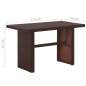 Preview:  3-tlg. Bistro-Set mit Auflagen Poly Rattan Braun