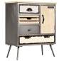 Preview:  Sideboard Massivholz Mango und Stahl 65x33x76 cm