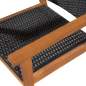 Preview:  5-tlg. Garten-Essgruppe Poly Rattan Schwarz und Braun