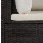 Preview:  4-tlg. Garten-Lounge-Set mit Kissen Poly-Rattan Braun