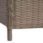 Preview:  3-tlg. Bistro-Set mit Auflagen und Kissen Poly Rattan Braun