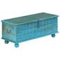 Preview:  Aufbewahrungstruhe Massivholz Mango Blau 100x40x41 cm