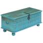 Preview:  Aufbewahrungstruhe Massivholz Mango Blau 100x40x41 cm