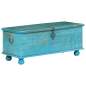 Preview:  Aufbewahrungstruhe Massivholz Mango Blau 100x40x41 cm